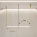 Minimalist LED Hanging Chandelier - Modern Pendant Light for Living Room & Office