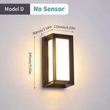 LED Outdoor Wall Light Waterproof IP66 Motion Sensor Led Outdoor Lighting Porch Lights Balcony Garden Lights Outdoor Wall Lamp
