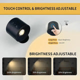 Double-Head LED Wall Lamp with Touch & Remote - 360° Rotatable Wireless Night Light