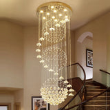 New Modern Chandeliers For Duplex Building Living Room Staircase Pendant Lamp Nordic Loft Spiral Long Chandelier Lustre Fixtures