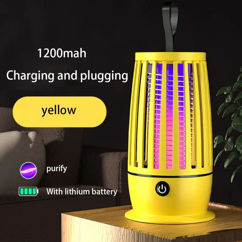 USB Rechargeable Electric Mosquito Swatter Two-in-one Light-controlled Electric Mosquito Swatter Shelters Tent Accessories