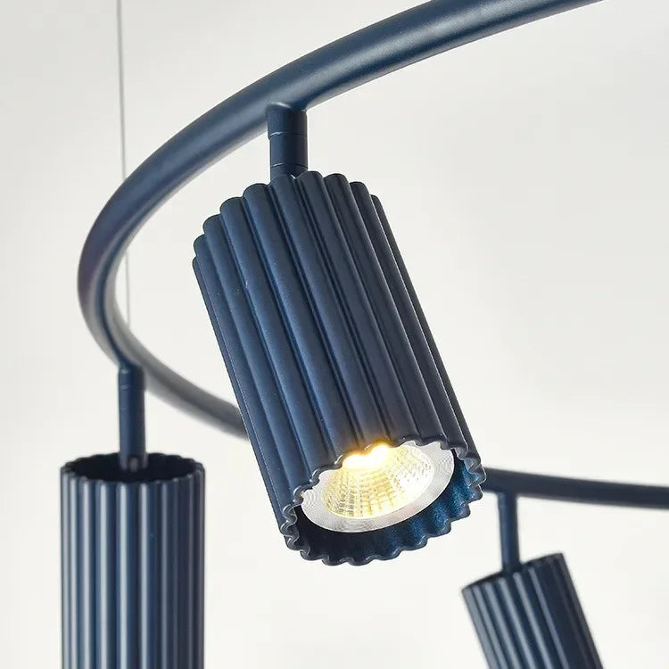 Nordic Macaron Painted Metal Spotlight Chandelier Living Room Led GU10 Pendant Chandelier Lighting Indoor Deco Lighting Lampara