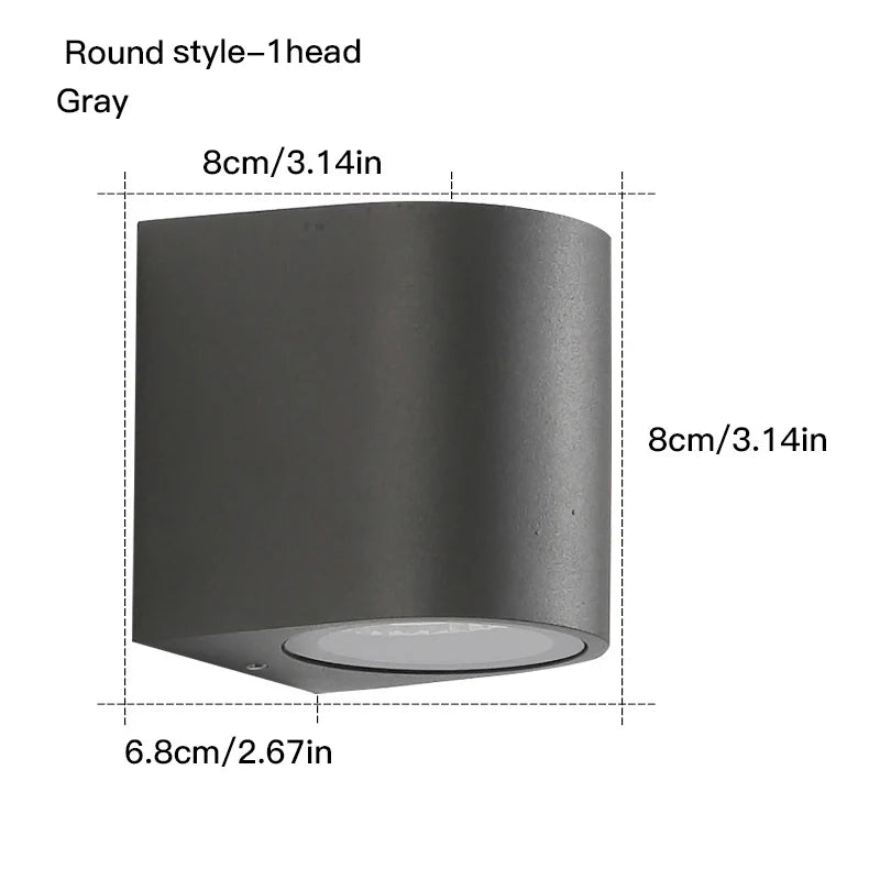 Waterproof indoor outdoor Led wall lights 3W/6W LED Aluminum Wall Lamp Garden Lights Modern wall lights Porch Light Wall