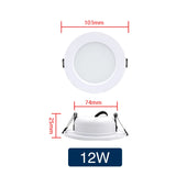 LED Downlight 5W 9W 12W 15W 18W Recessed Round LED Ceiling Lamp 110V 220V DC12V 24V Panel Lights Indoor Lighting Warm/Cold White