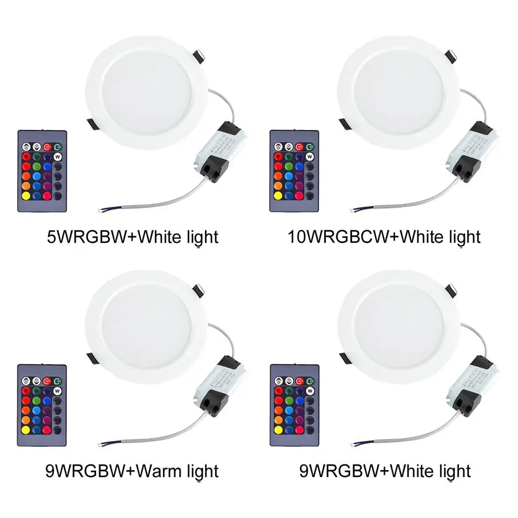 RGB LED Light Color Changing Downlight Remote Control Dimmable Bar Sta ...