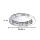 Italian Light Luxury Round Crystal Ceiling Lamp Modern High-end Luxury Villa Nordic Creative Living Room Warm LED Eye Protection
