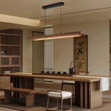 Designer Of The Hanging Lamp In The Tea Room Solid Wood Vintage Style Restaurant Bar Counter Minimalist Study Single Strip Lamp