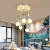 Modern Creative Unicorn Cartoon Pendant Lamp Simple Baby Room Children's Chamber Bedroom LED Eye Protection Ceiling Light