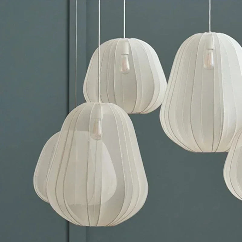 2026 Silk Lantern Hanging Chandelier Light Fixture Cloth Pendant Lamp For Living Room Bedroom Restaurant Dining Room Home Decor