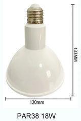 High Bright 9W 15W 18W Aluminium LED Lamp 4000K 6000K Waterproof COB Par Light PAR38 LED Bulb PAR30 PAR20 for Indoor Outdoor