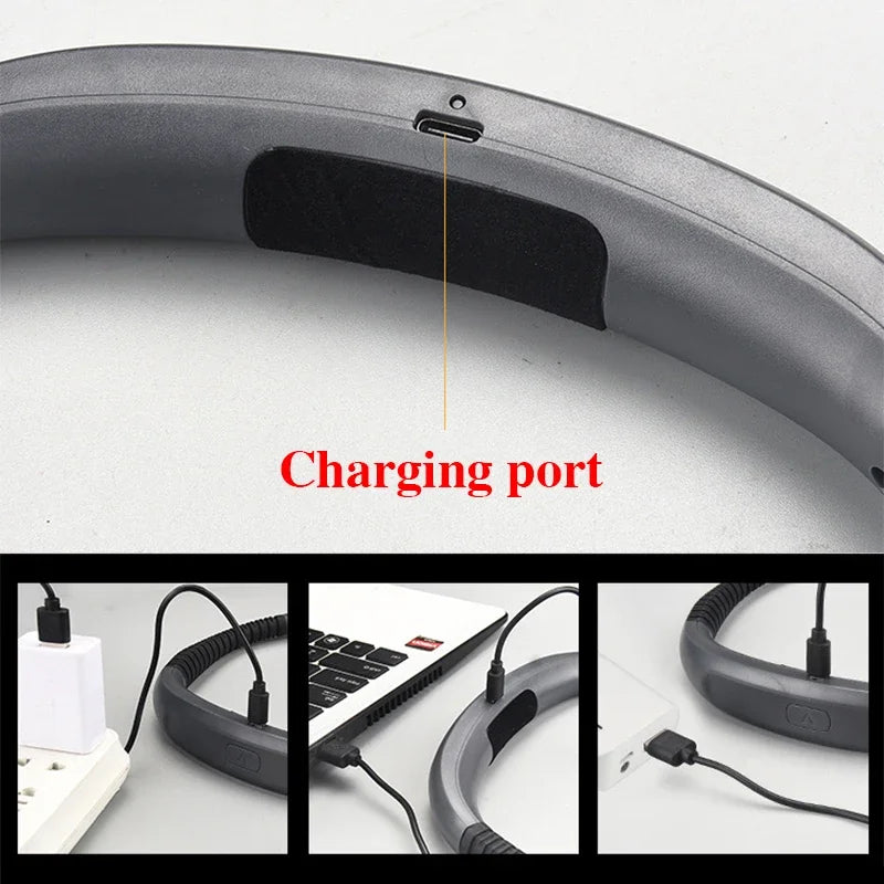 Mini Flexible Hanging Neck Reading Light USB Rechargeable Book Light For Reading Knitting Camping Repairing Running