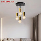 E27 Bulb Modern LED Ceiling Light Black - Energy Saving, Living Room, Bedroom, Kitchen, Easy Installation, Bulb