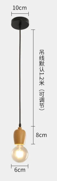 Minimalist Creative Chandelier Dining room Bedroom Living Room Bar Clothing Store restaurant Vintage Wooden Pendant Lights Hot