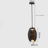 Modern Minimalist Glass LED Chandelier - Creative Pendant for Living & Kitchen