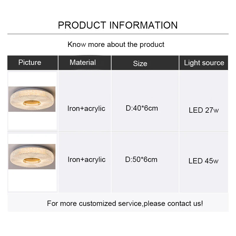 Remote Control LED Ceiling Lamp - Dimmable Nordic Chandelier for Living Room