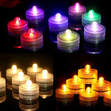 Waterproof LED Flameless Tealight Candles - Submersible Underwater Pool & Party Lights