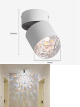Modern LED Sunset Lamp Adjustable Angle Ceiling Lights Surface Mounted Washing Spotlight Living Room Hallway Wall Sconce Bedroom