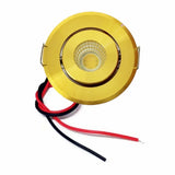 12V Mini COB LED Recessed Downlight - 3W Drive-Free Adjustable Spotlight