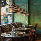 Vintage Industrial Style Lamp Bedside Chandelier  American Retro Living Room Bedroom Chandelier Wrought Iron Lamp