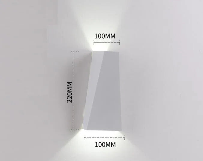 Waterproof LED Wall Light - 6W/12W Indoor & Outdoor Surface Mounted Lamp
