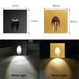 Recessed Wall Sconce Lamp Led Stair Lighting Interior Step Light Aluminum Nightlights with Box for Bathroom 110V/220V/12V