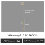 Nordic bedroom bedside chandelier simple modern Home light luxury living room TV background wall decor creative crystal led lamp