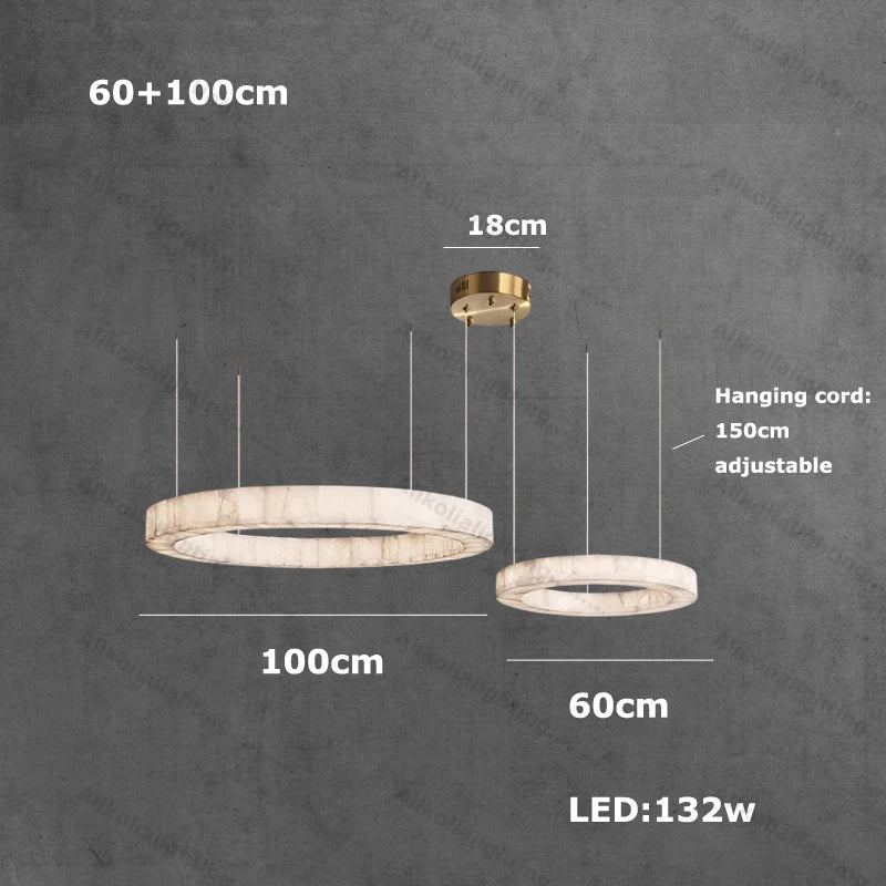 American Marble Black Chrome Gold Dimmable LED 2026 Chandelier Lighting Lustre Suspension Luminaire Lampen For Living Room