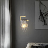 Modern Remote Control LED Ceiling Chandelier 2023 Luster's New Trend Crystal Hanging Light Bedroom Bedside Pendant Lamp Nightlight