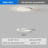 Modern Ring Pendant Lamp Remote Control Dimmable Warm White Eye Protection Led Chandelier Kitchen Island Dining Room