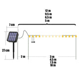 100 LED Solar Light Outdoor IP65 Waterproof String Fairy Lamps Solar Garden Garlands Christmas Decoration 12M