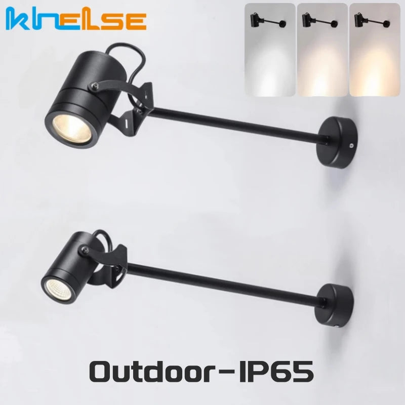 Waterproof LED Long Pole Wall Lamp - 10W/15W/20W Outdoor Modern Sconce