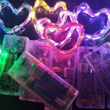 Battery Powered LED Silver Wire String Lights - 1M 2M 5M 10M Fairy Garland