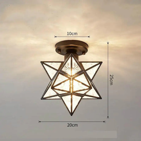Nordic Light Luxury Simple Corridor Lamp Creative Porch Balcony Home Bedroom Net Red Star Diamond Corridor Ceiling Lamp