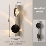 Artistic Corrugated Wall Lamp LED Living Room Background Wall Light Home Porch Corridor Wall Sconce Atmosphere Creative Lighting