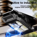 Mini Solar Clip Light with PIR Motion Sensor - Soft Warm Glow Outdoor Fence Lamp