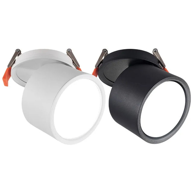 Dimmable LED Downlights Anti-glare Folding Rotation Recessed Ceiling Lamp 9W 12W 15W 20W 110V 220V Driver COB LED Spot Lights