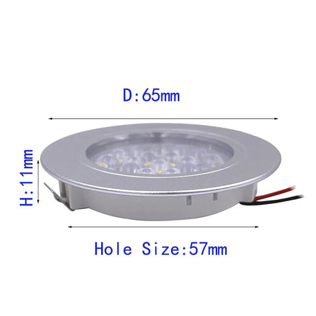 Ultra thin Light 12v 1.5W Dimmable Downlight Mini LED Ceiling Lamp Indoor Focus Recessed Round Thin Cabinet Display Spotlight