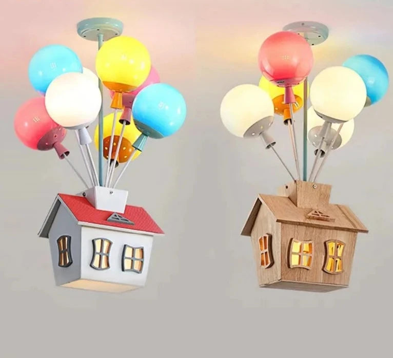 Modern New Pendant Lights Nordic Creative Ceiling Chandelier Dyed Balloon Cartoon Lights for Children's Princess Room Bedroom