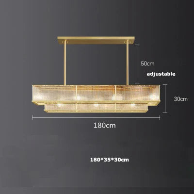 E14 LED Retro American Copper Golden Round Linear Pendant Lights.Pendant Light Suspension Luminaire Lampen For Dinning Room
