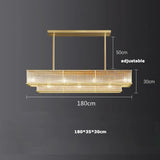 E14 LED Retro American Copper Golden Round Linear Pendant Lights.Pendant Light Suspension Luminaire Lampen For Dinning Room