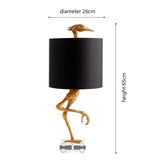 Creative Design Ostrich Shape Table Lamp American and Western Living Room Bedroom Desk lamp Modern Art Home Deco Light Luminaire
