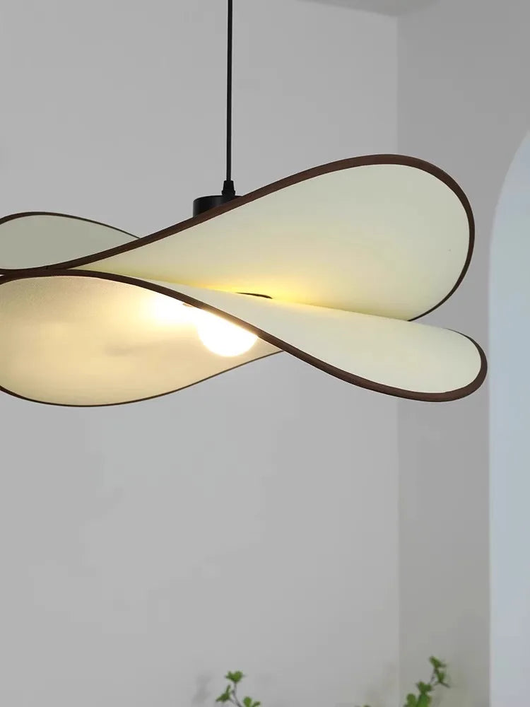 Vintage Potato chip CChandelier ceiling LED Fabric art Hanginglights Living room Bedroom Study Famous Indoor Lighting