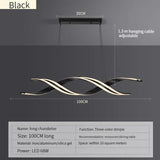 Minimalist LED Chandelier for Dining Room Modern Geometric Kitchen Pendant Light Simple Home Decor Hanging Light Fixture
