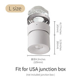 LED Ceiling Spotlight 360° Rotation COB Ceiling Light 7W/9W Surface Mounted Lamp Modern Design for Indoor Lighting