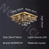Crystal Lamp Nordic Minimalist Living Room Main Light Modern Elegant Ceiling Light Creative Home Restaurant Led Lights