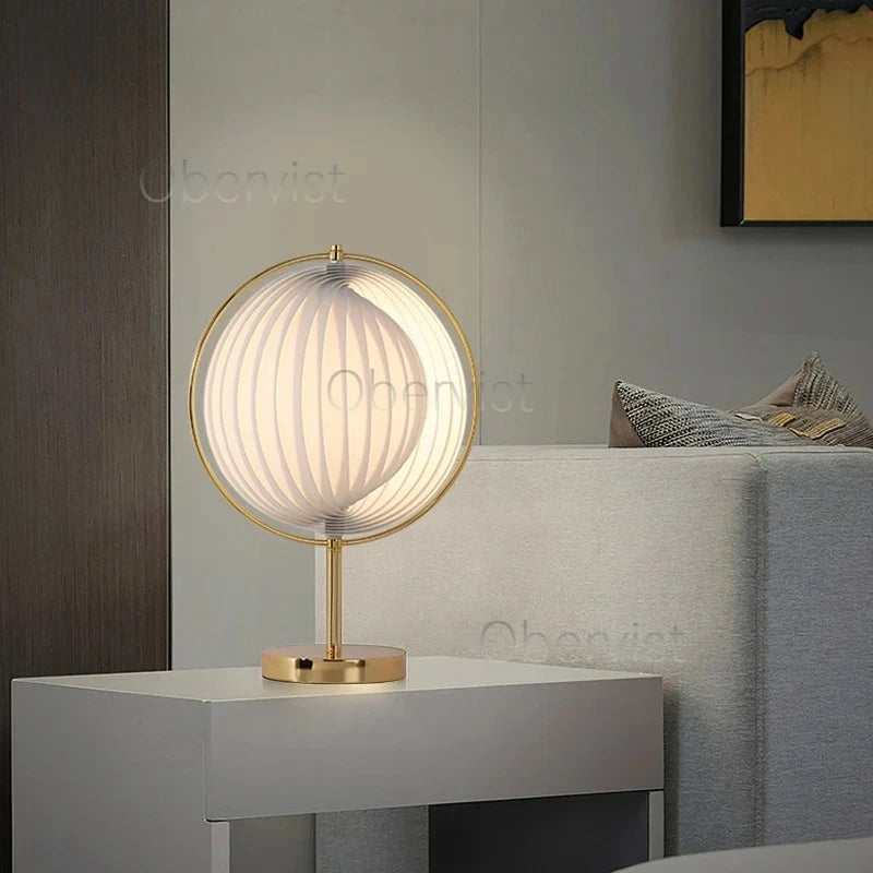 Moon-Shaped Floor Lamp Rotatable Bedside Lighting DIY Adjustable Ambience Lamp LED Mood Light for Bedroom Living Room Decoration