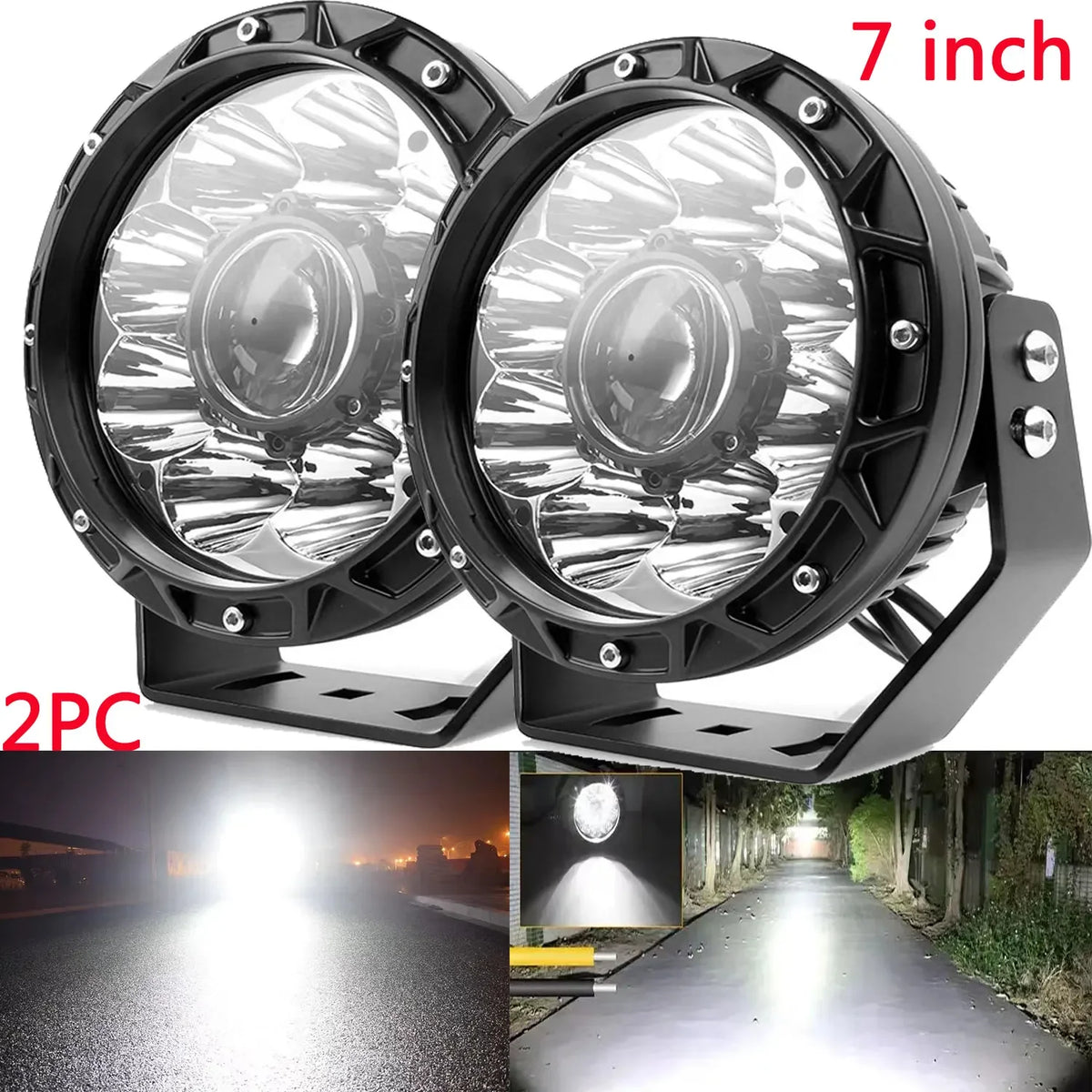 Led Spotlights For Truck Led Laser for Street Vehicles LED Search Light 12V Work Driving Off Road Boat Truck Accessories 4x4