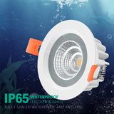 Led Ip65 Downlight COB Downlight Recessed Led Ceiling Lamp 5W 7W 12W Led Spot Lamp Bathroom Balcony Toilet Waterproof Lighting