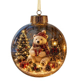 Glowing Christmas Snow Globe Christmas Decorations 2026 Xmas Tree Santa Christmas Bell Christmas Accessories Navidad Gifts