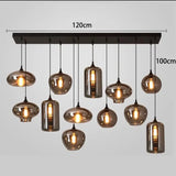 Modern Glass Led Lights Pendant Lamps for Living Room Chandeliers for Dining Room Hanging Light Indoor Lighting Suspension